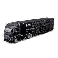 Bburago 1/43 Mercedes Transporter with W15 F1 Car 2024