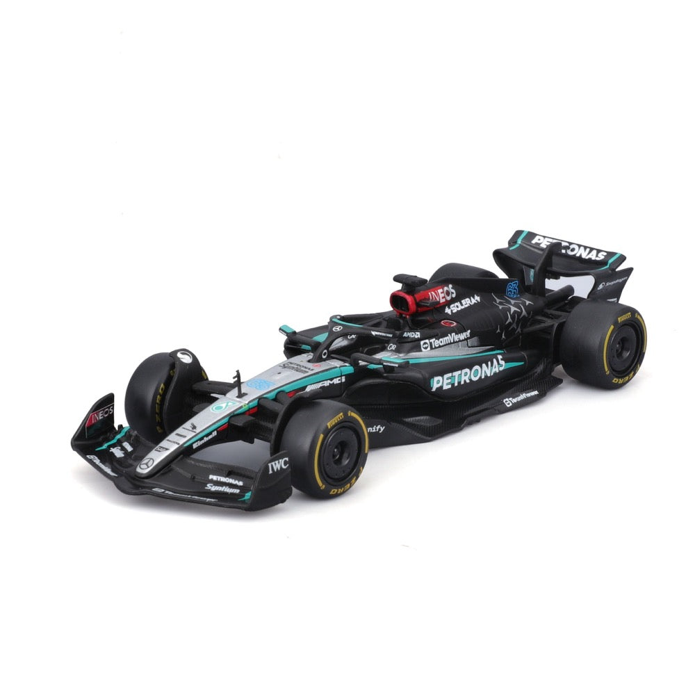 Bburago 1/43 Mercedes Transporter with W15 F1 Car 2024