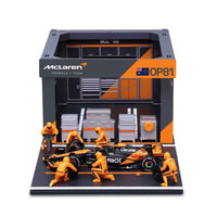 Bburago 38451 1/43 2024 No.81 Oscar Piastri McLaren Pit Pass Competition Set