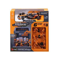 Bburago 38451 1/43 2024 No.81 Oscar Piastri McLaren Pit Pass Competition Set