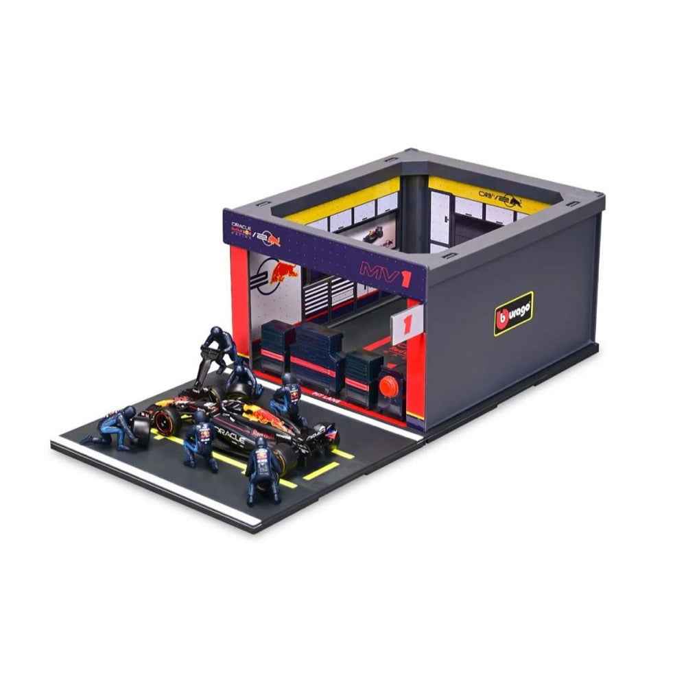 Bburago 38453 1/43 2024 Red Bull No.1 Max Verstappen Pit Pass Competition Set