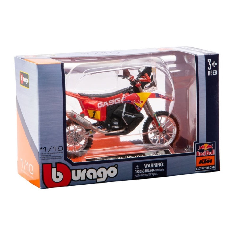 Bburago 1/18 GasGas RX 450F Dakar Red Bull 2023