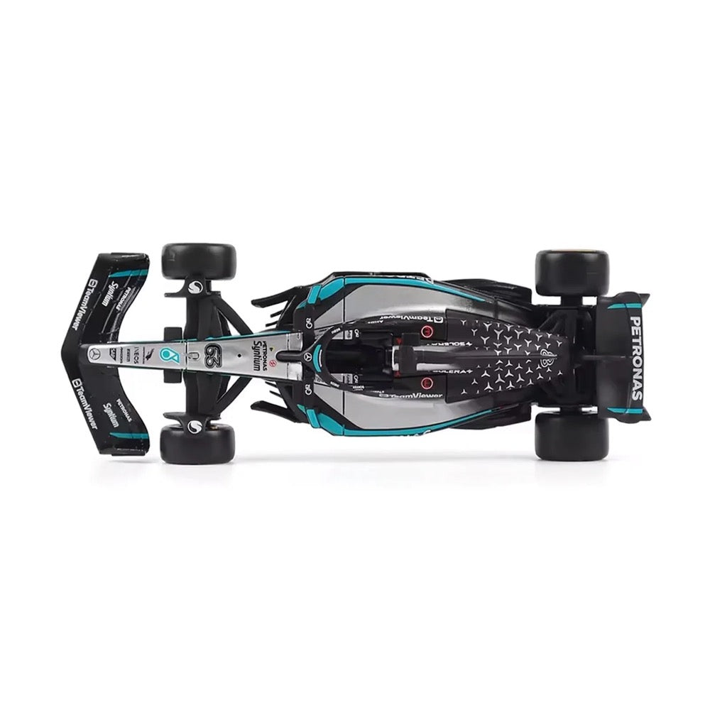Bburago 58002R 1/64 Race Mercedes-AMG F1 W16 No.63 George Russell 2025 Season Car