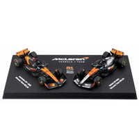 Bburago 1/64 F1 Premium 2025 McLaren MCL39 Piastri No.81 Twin Pack in Showcase