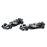 Bburago 1/64 F1 Premium 2025 Mercedes AMG W16 Antonelli No.12 Twin Pack in Showcase