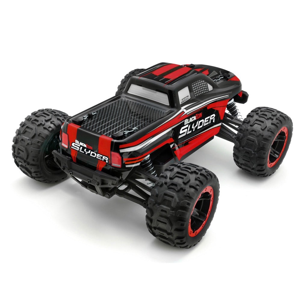 BlackZon Slyder MT 1/16 4WD Brushed Electric RC Monster Truck Red BZ540098