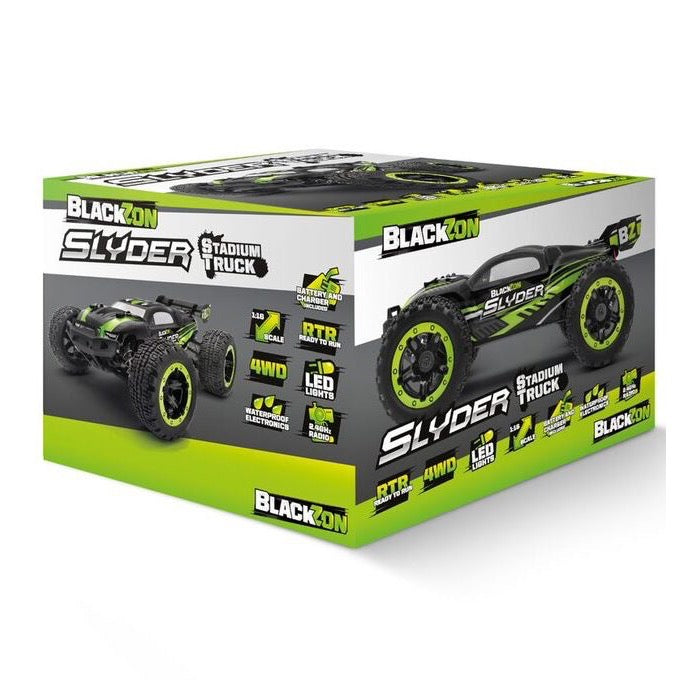 BlackZon Slyder ST 1/16 4WD Brushed Electric RC Stadium Truck Green BZ540102