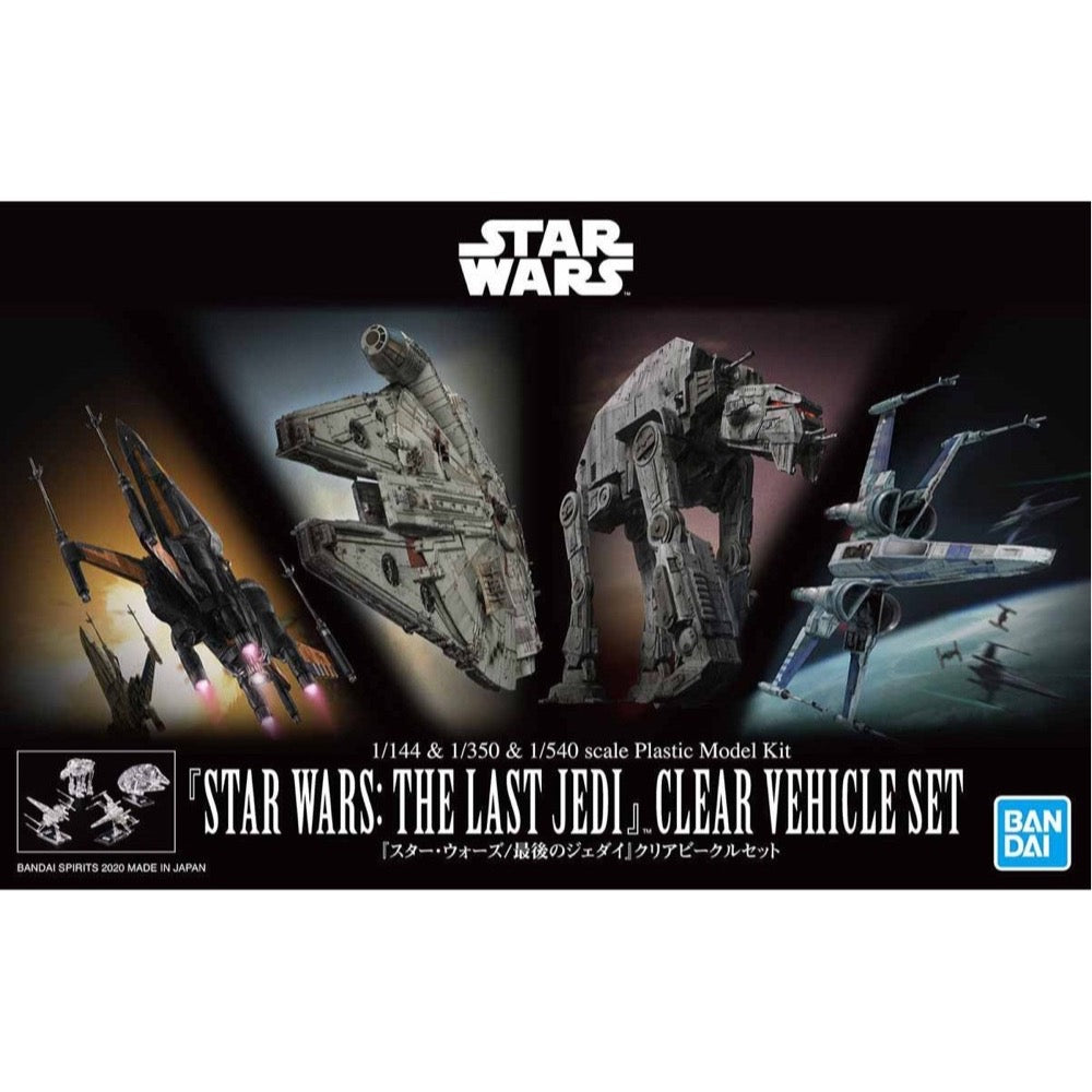 Bandai 5058919 1/144-1/350-1/540 Star Wars The Last Jedi Clear Vehicle Set |  Hobbies Online