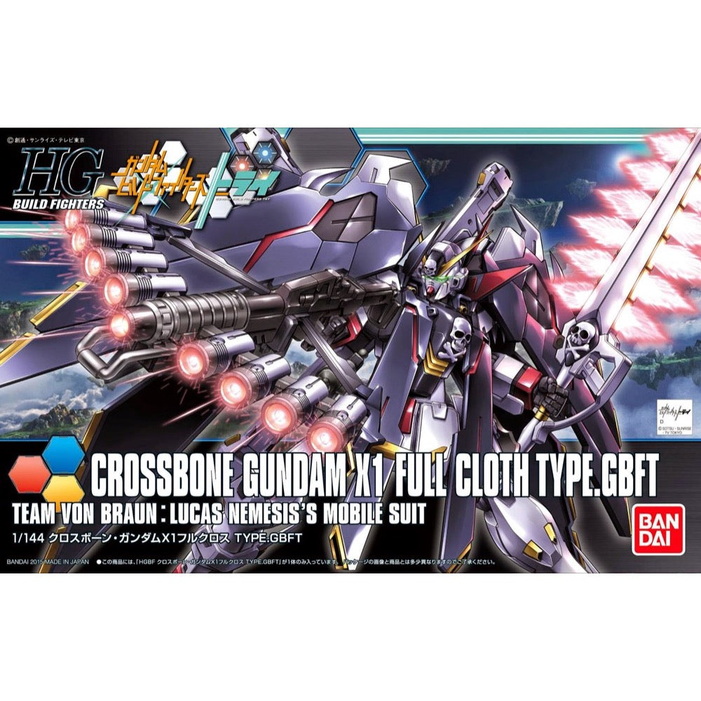 Bandai 0196431 HGBF 1/144 Crossbone Gundam X1 Full Cloth Version Gundam Build Fighters |  Hobbies Online