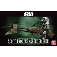 Bandai 5063828 1/12 Star Wars Scout Trooper And Speeder Bike