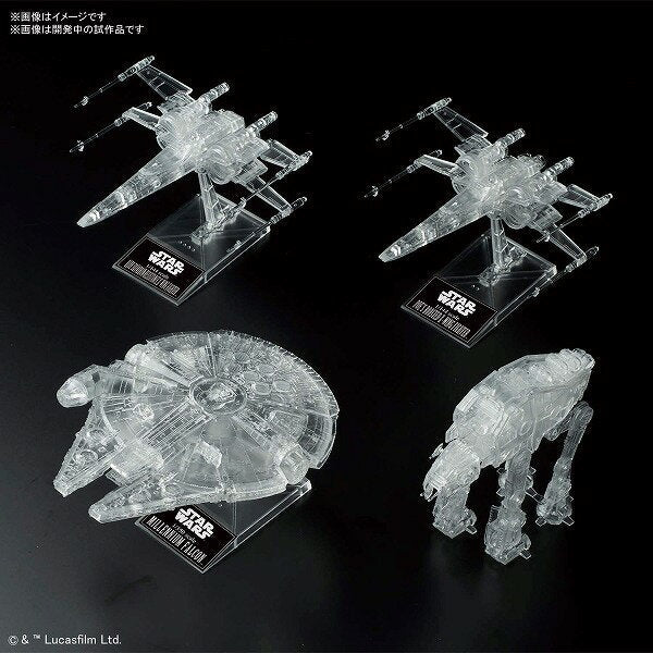 Bandai 5058919 1/144-1/350-1/540 Star Wars The Last Jedi Clear Vehicle Set |  Hobbies Online