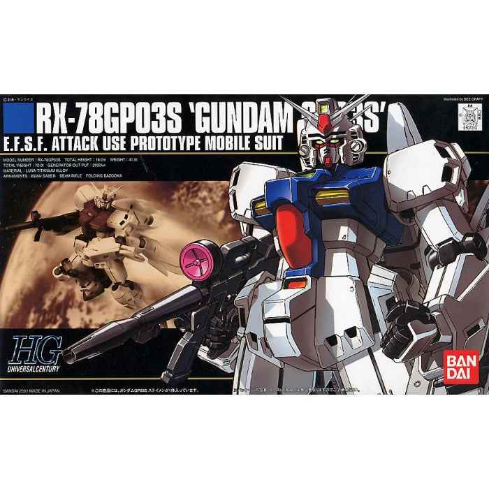 Bandai 5060967 HGUC 1/144 RX-78 GPO3s Gundam |  Hobbies Online