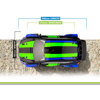 Blackzon Vyper RX 1/16 4WD Rally Car (Blue/Green)