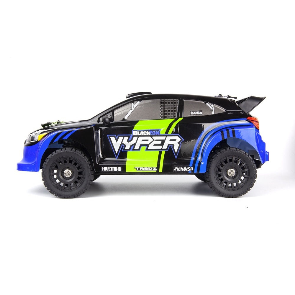 Blackzon Vyper RX 1/16 4WD Rally Car (Blue/Green)