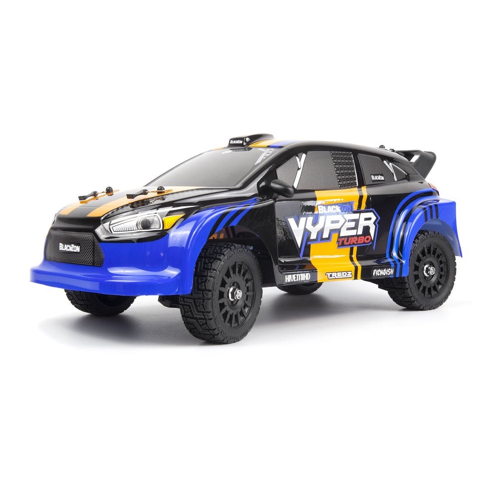 Blackzon Vyper RX Turbo 1/16 4WD 2S Brushless Rally Car (Blue/Orange)