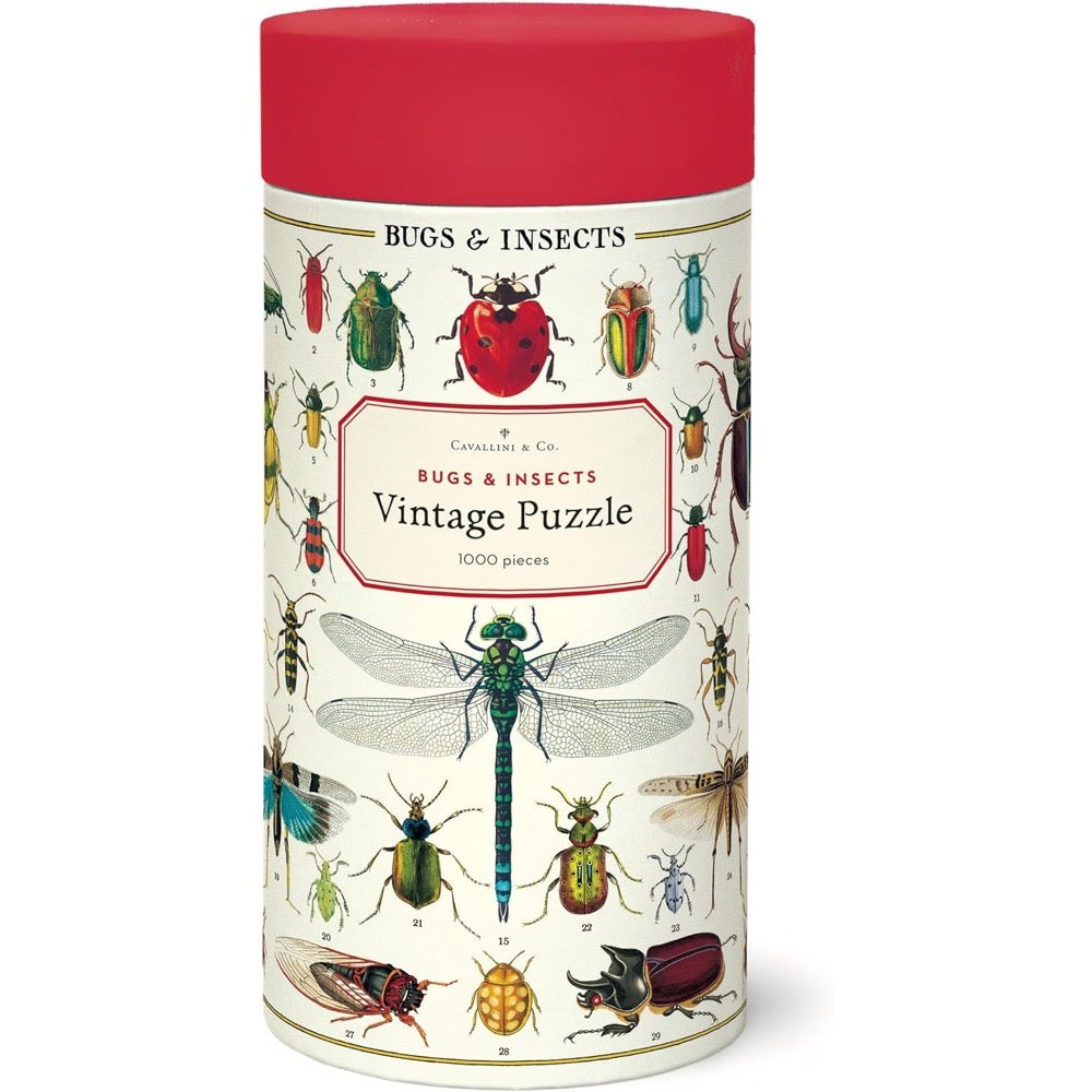 Cavallini Bugs and Insects 1000pc Jigsaw Puzzle