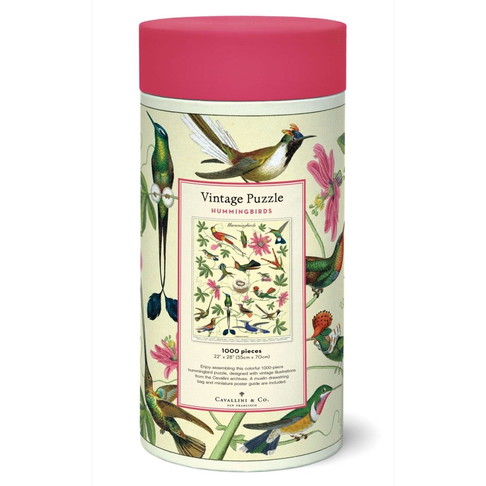 Cavallini Hummingbird 1000pc Jigsaw Puzzle 9781635449921
