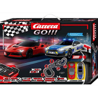 Carrera 1/43 High Speed Pursuit Set Audi Police & Ferrari SF90 with 4.9m Track