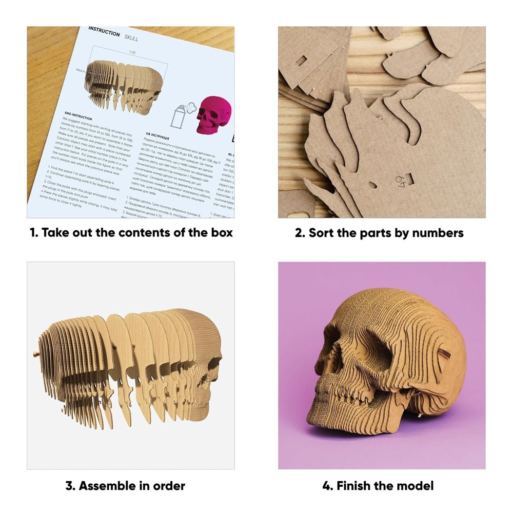 Cartonic Skull 3D Puzzle