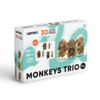 Cartonic Trio Monkeys 3D Puzzle