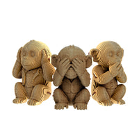 Cartonic Trio Monkeys 3D Puzzle