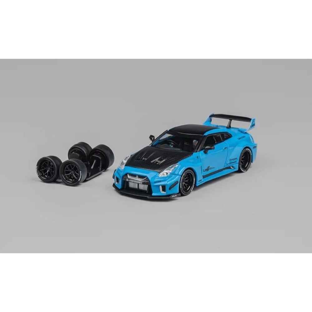 CM Model 64-35RR-07 1/64 Nissan LBWK GT-R R35 Blue