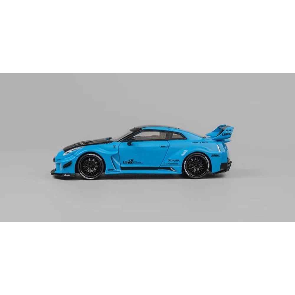 CM Model 64-35RR-07 1/64 Nissan LBWK GT-R R35 Blue