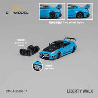 CM Model 64-35RR-07 1/64 Nissan LBWK GT-R R35 Blue