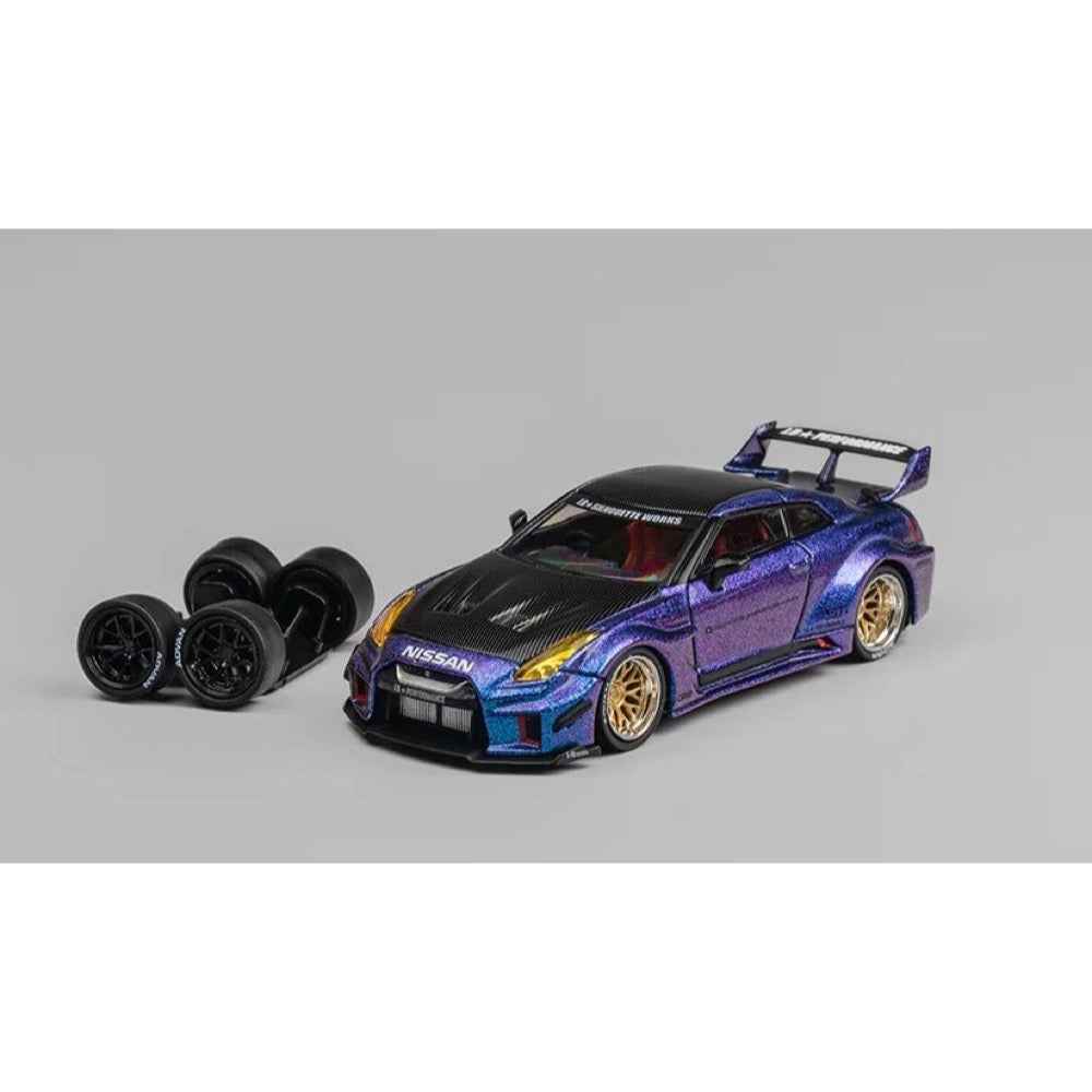 CM Model 64-35RR-16 1/64 Nissan LBWK 35GT-RR Chameleon W Carbon