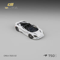 CM Model 1/64 McLaren 750S Spider Silica White