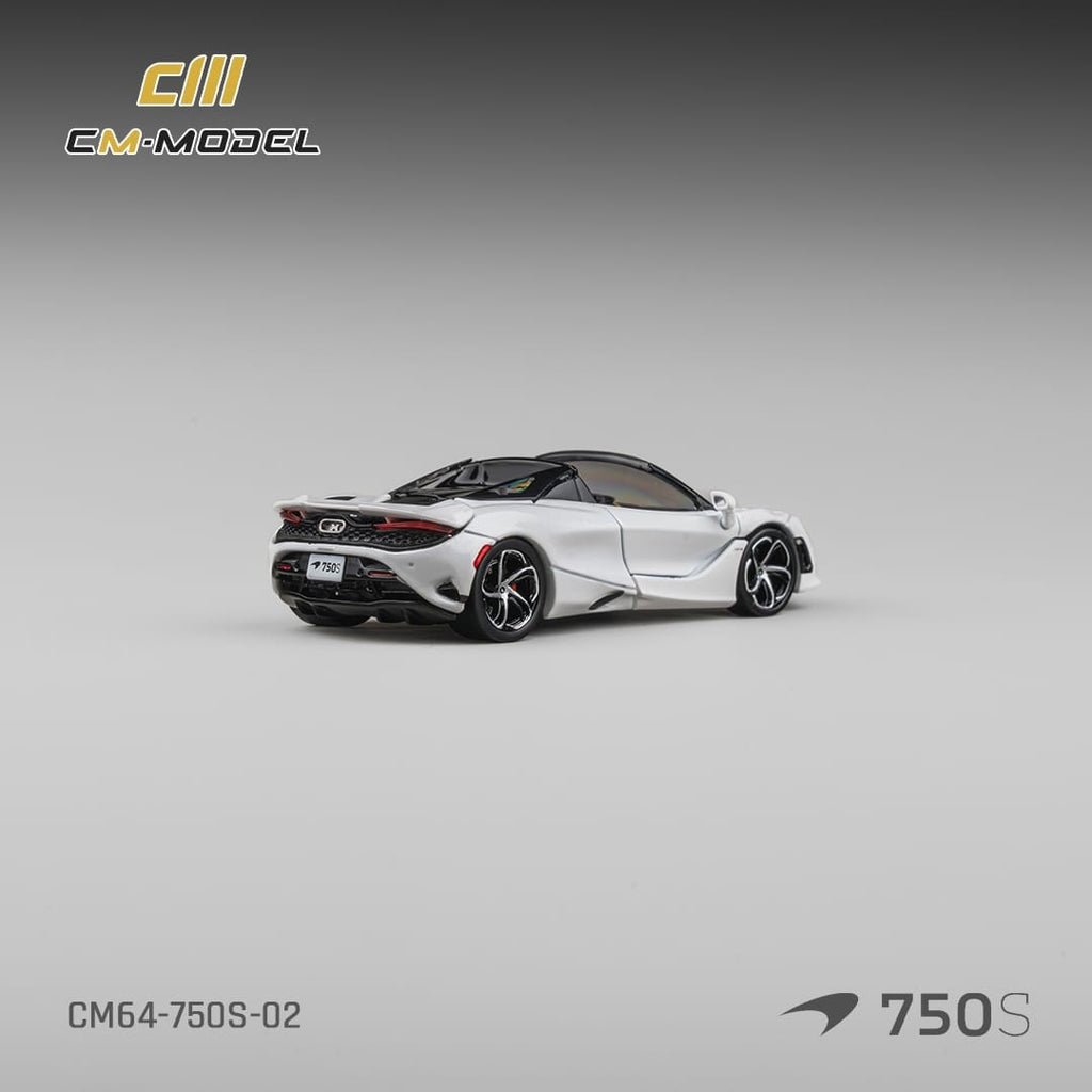 CM Model 1/64 McLaren 750S Spider Silica White