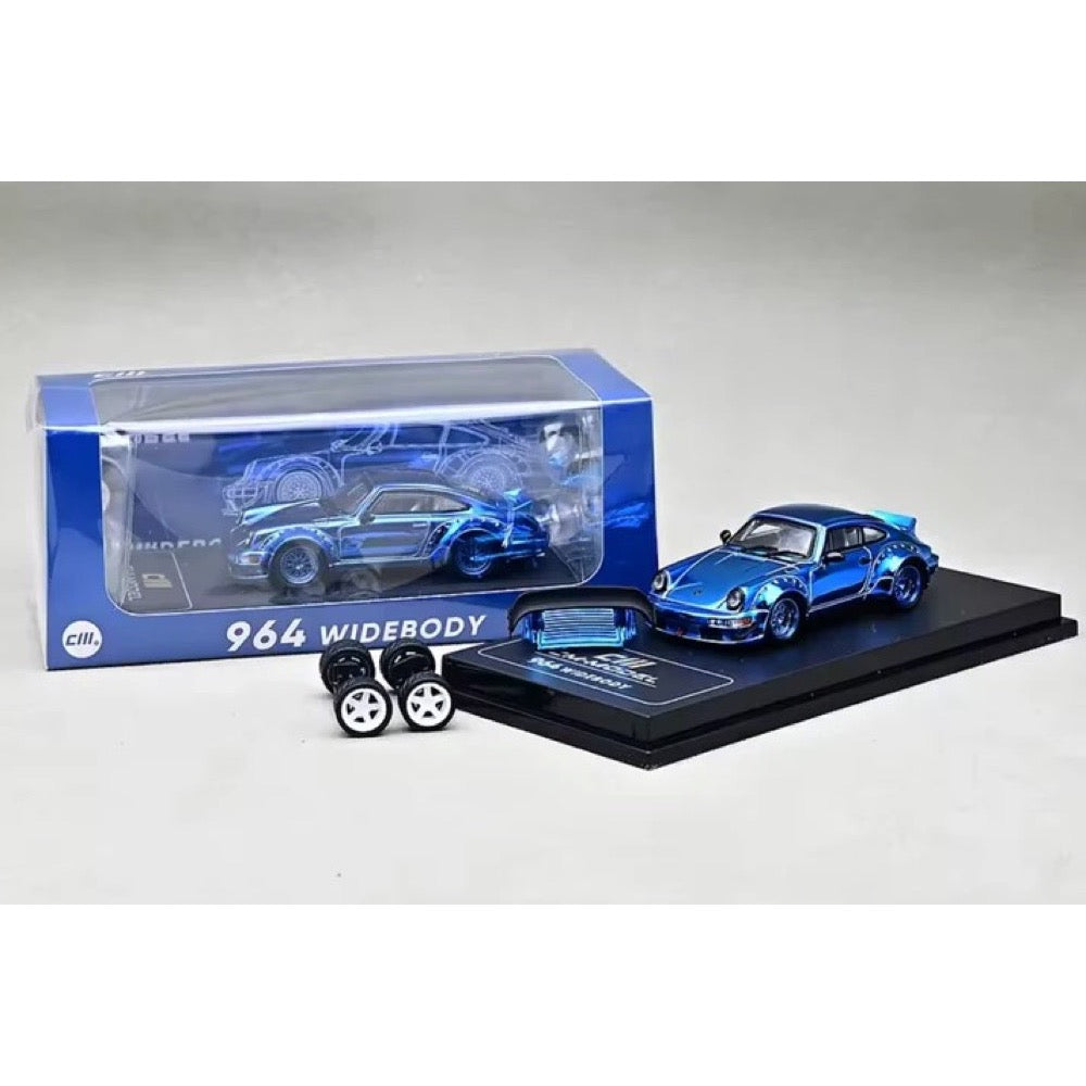 CM Model 64-964-ChromeBlue 1/64 Porsche 964 Metallic Blue