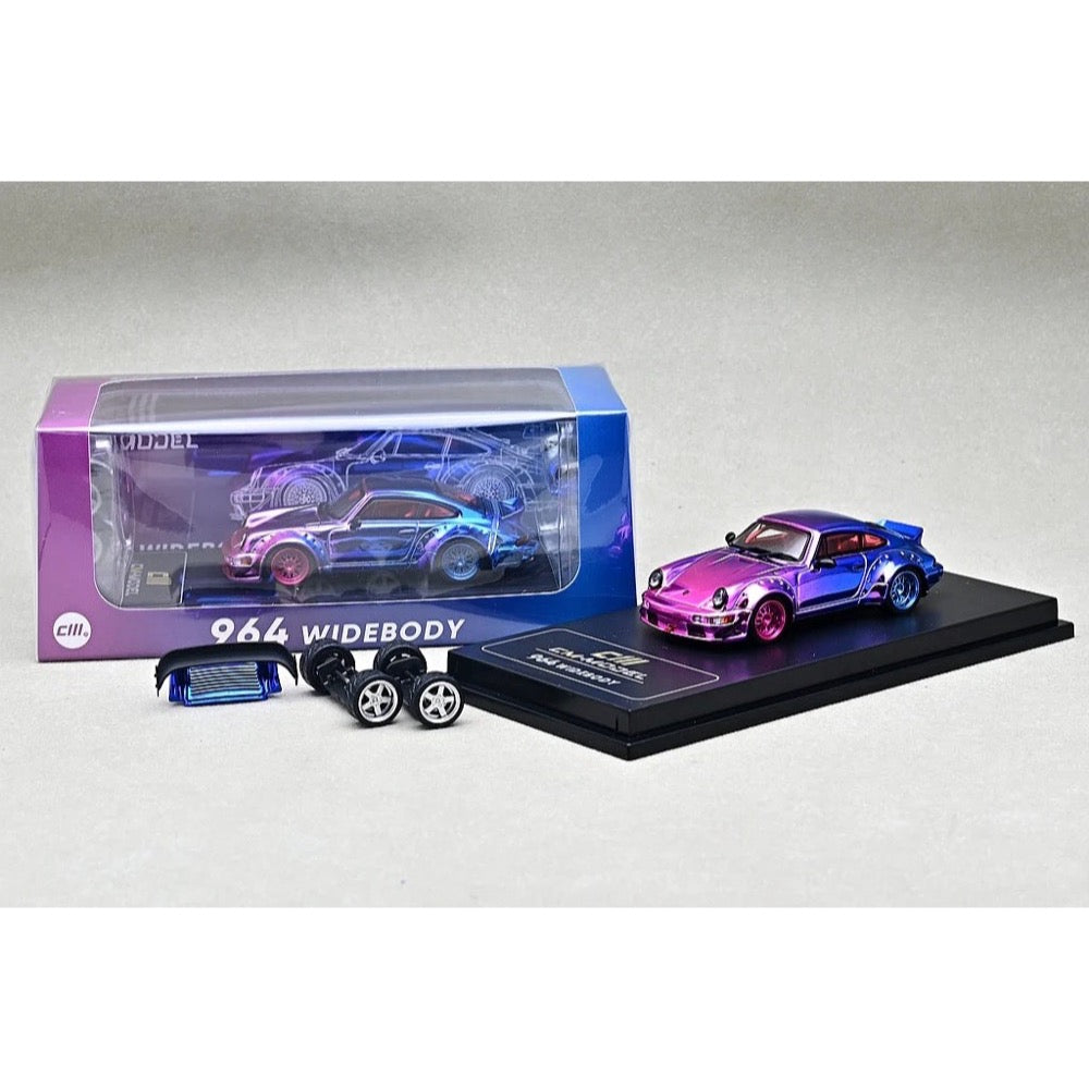 CM Model 64-964-ChromePink 1/64 Porsche 964 Chorme Pink
