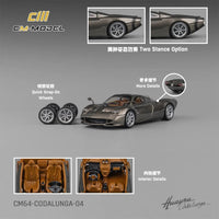 CM Model 1/64 Pagani Codalunga Metal Gun Grey