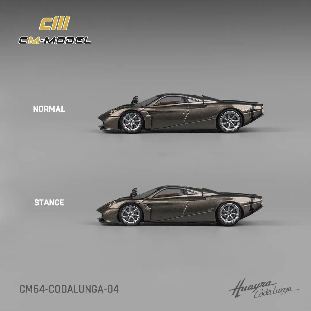CM Model 1/64 Pagani Codalunga Metal Gun Grey