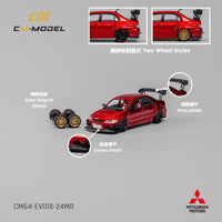 CM Model 1/64 Mitsubishi Lancer Evo IX Red Metallic