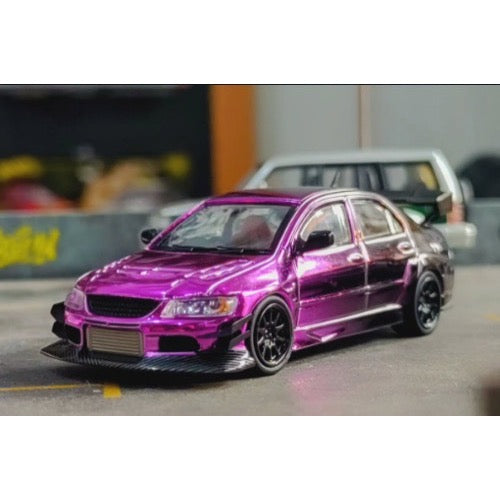 CM Model 64-EVOIX-MDX2024 1/64 Mitsubishi Lancer Evo IX Purple Plating