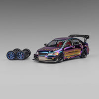 CM Model 1/64 Mitsubishi Lancer Evo IX Widebody Chrome Colour