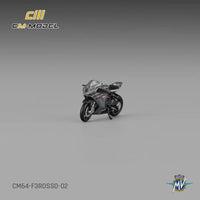 CM Model 1/64 MV Agusta F3 Rosso Metallic Grey with Showgirl