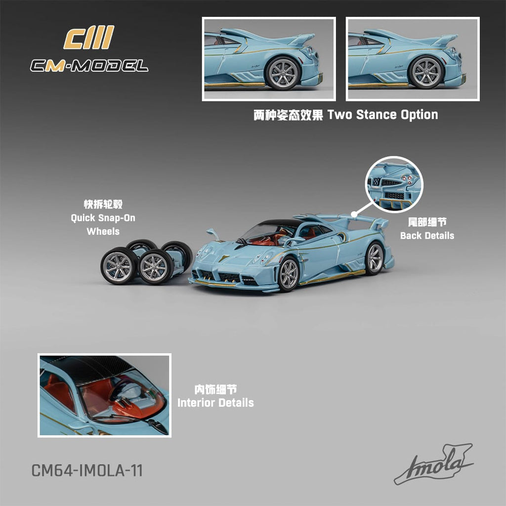 CM Model 1/64 Pagani Imola Azzurro Sardegna