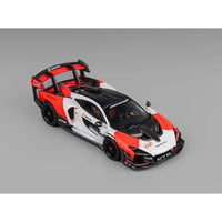 CM Model 64-Senna GTR-03 1/64 McLaren Senna GTR White & Red