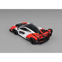 CM Model 64-Senna GTR-03 1/64 McLaren Senna GTR White & Red