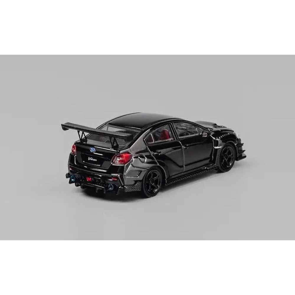 CM Model 64-STI-06 1/64 Subaru Varis WRX STI Wide Body 1.0 Chome Black