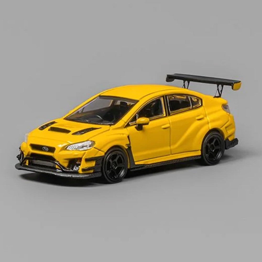 CM Model 1/64 Subaru STI Varis Widebody 1.0 Yellow