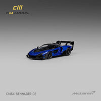 CM Model 1/64 McLaren Senna GTR Metallic Blue
