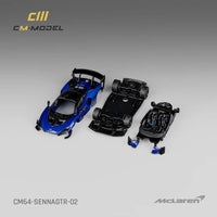 CM Model 1/64 McLaren Senna GTR Metallic Blue