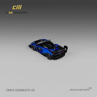 CM Model 1/64 McLaren Senna GTR Metallic Blue
