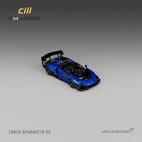 CM Model 1/64 McLaren Senna GTR Metallic Blue