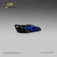CM Model 1/64 McLaren Senna GTR Metallic Blue