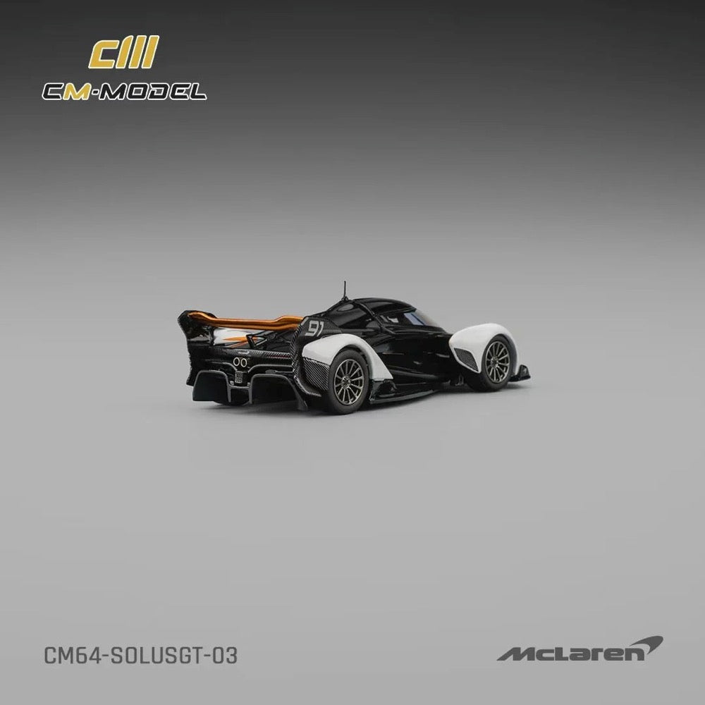 CM Model 1/64 McLaren Solus GT Black / White